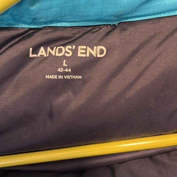 MEN’S SIZE LARGE LANDS’ END CONVERTIBLE WATER/WINDPROOF SQUALL COAT W/DOWN VEST - Picture 8 of 15